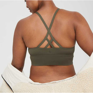 Customize Your Own Design Whole Sale Customize Premium Quality <b>White</b> Color Sexy Women Sport <b>Bra</b> - Product Image 5