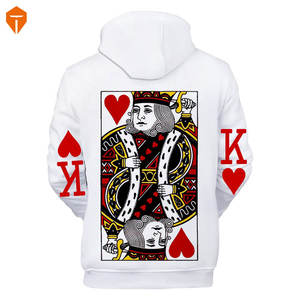 Sudadera con capucha para hombre y mujer, ropa de calle de alta calidad, con forro polar de rizo francés, Logo personalizado, color blanco, 100% algodón - Product Image 2