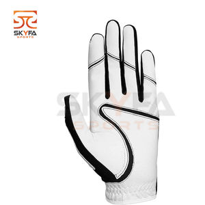 Guantes de Golf de piel auténtica Cabretta suaves y transpirables con logotipo bordado personalizado, 100% guantes deportivos de piel de oveja de alta calidad - Product Image 5