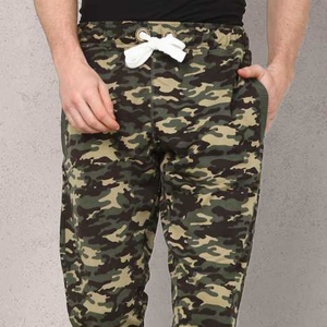 Pantalon de jogging taille haute coupe ajustée pour homme nouveauté jogging décontracté camouflage avec cordon de serrage avec motif droit brodé - Product Image 3