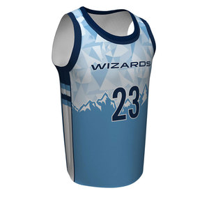 Uniforme de Baloncesto Juvenil Sublimado / Uniforme de Baloncesto de Tela de Poliéster / Uniforme de Baloncesto con Logotipo Impreso Personalizado - Product Image 1
