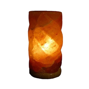 Pink Organic Material Carved Angel Theme Cylinder Shape Salt Lamp-Sian Enterprises - Product Image 5