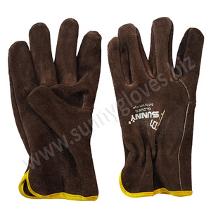 Best Price Customize Logo Goat Skin Leather Working <b>Driver</b> <b>Gloves</b> - Product Image 5