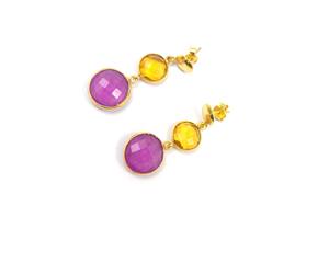 Intage tyle-pendientes de oreja ondulados, pendientes de aro - Product Image 2