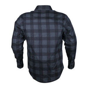 Camisa de motorista para hombre, camisa de manga larga de franela suave blindada para montar en moto - Product Image 2