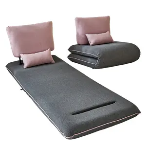 한국어 스타일 접이식 싱글 더블 좌석 조절 컨버터블 의자 소파 침대 Canape 일본 게으른 바닥 소파 다다미 침대