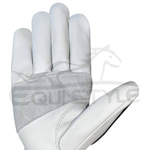 Gants d'impact blancs Gants mécaniques en cuir de sécurité en cuir de vachette de haute qualité Quantité en vrac en gros Gants anti-coupure résistants aux TPR - Product Image 5