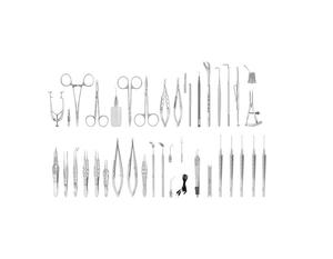 Instruments de chirurgie vitréo-rétinienne, ensemble d'instruments de chirurgie vitréo-rétinienne - Product Image 1
