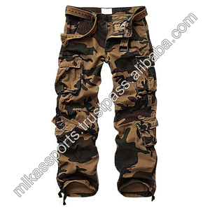 ขายส่งผ้าฝ้าย100% พิมพ์โลโก้ที่กำหนดเองกีฬาหกกระเป๋า Cargo กางเกงทำงาน - Product Image 4
