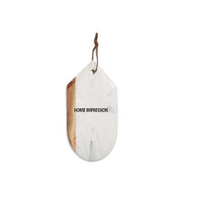 Quantité en vrac élégante exigeant des planches à découper en marbre et en bois décoratives faites à la main planches à découper de créateur indiennes modernes - Product Image 5