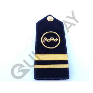 Hombreras bordadas para coser ceremoniales, charreteras personalizadas de Color negro dorado, venta en Pakistán - Product Image 2