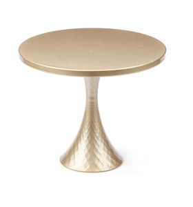 Support à gâteau carré en aluminium poli unique - Product Image 5