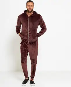 Terciopelo hombre Jogging chándal de desgaste/ropa deportiva al aire libre de los hombres Jogging chándal de terciopelo