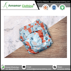 Couche en tissu de coton pur, couche-culotte réutilisable pour bébé, de style indien - Product Image 2