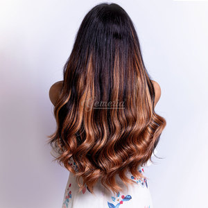 ชุดคลิปต่อผมแท้9ชิ้นสำหรับผมชาวอินเดียสีดำเงางาม1B ผมจริง - Product Image 3