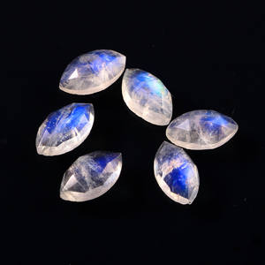 Pierre de lune naturelle, Rose arc-en-ciel,, prix de gros, taille d'étalonnage, 8x6mm, pour la fabrication de bijoux - Product Image 1