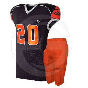 Unique Fashion Custom Made Design Sublimated Anti-Bacterial American Football Team Uniforms Plus Size Short Sleeve 100% Front - Product Image 4
