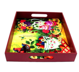 Bandeja de Servicio Ovalada de Madera con Estampado Animal, Ecológica, Personalizada, Libre de BPA, Apta para Alimentos, para Servicio de Alimentos, Transporte y Servicio - Product Image 2