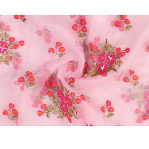 Soft Cotton Very Light Weight Organza Fabric for Dress For Export - Product Image 4