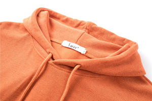 Sudadera con capucha deportiva personalizada, Top corto de gran tamaño, algodón, negro, blanco, barato, para equipo de baloncesto - Product Image 2