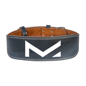 Gym Leather Belt New Arrival Black Genuine Leather Training Bodybuilding Gym Weightlifting Workout Belt - Product Image 1