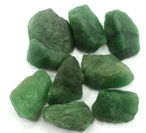 เครื่องประดับแบบชนเผ่า5ชิ้น,อัญมณีควอตซ์ธรรมชาติควอตซ์สตอเบอร์รี่ดิบสีเขียวไม่ผ่านการดูแลสำหรับทำด้วยมือทำเครื่องประดับหยาบ - Product Image 1