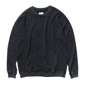 Los hombres de encargo al por mayor de algodón de lana Tie Dye con capucha del logotipo del OEM del Hip Hop piedra sudaderas con capucha Casual - Product Image 4