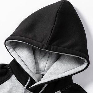 2025 personalizar hombres Sudadera con capucha prendas de vestir exteriores diseño de rayas transpirables Color liso Sloid pulóver sudaderas con capucha de algodón - Product Image 3