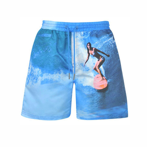 Wholesale <b>Men's</b> Casual Cotton Beach <b>Shorts</b> Black and <b>White</b> Striped Polyester with Custom Logo Mid Waist Print Design for Sale - Product Image 5