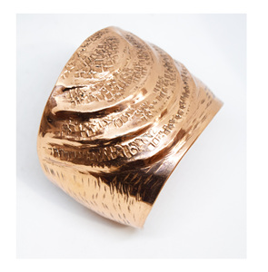 2025 Georgia <b>Copper</b> Holi <b>copper</b> jewelry women Hammered Narrow 3mm Rubber Bracelet Ladies Winter Coats Jewelry - Product Image 1