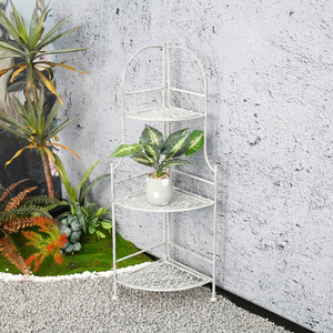 Barato 3 Planta Estratificada Estante อัล Aire,เสาโลหะบรรณารักษ์เดอฟลอเรส - Product Image 1