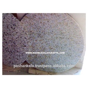 Tableros de mesa de comedor de nácar blanco - Product Image 1