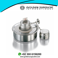 Stainless Steel Manual Alcohol Lamp Brass Burner for Biology Chemistry Dental Labs | GOLDEN GSI-464 CE Certified 1 Year Warranty