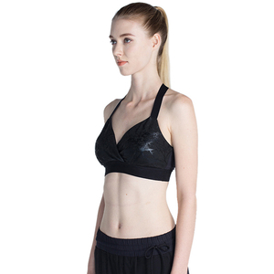 Premium Women's Strapless Deep V-<b>Neck</b> Sports Bra with Removable <b>Pads</b> Custom OEM High Support Gym Yoga Running Activewear - Product Image 5