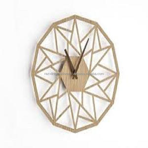 Horloge murale design de luxe en acrylique Feuilles de fer Design Quartz Horloge suspendue à face unique Aiguille circulaire Boîte élégante Emballage - Product Image 6