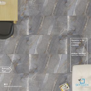 Carrelage en céramique gris émaillé antidérapant au mètre carré, carrelage de jardin antidérapant aspect bois brut en porcelaine - Product Image 3
