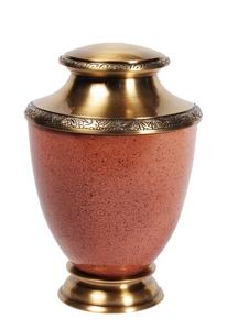 Urna Funeraria Metálica Estilo Americano en Forma de Trofeo para Almacenamiento Elegante, Urna para Cenizas con Forro Gris Antiguo de Latón - Product Image 3