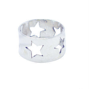 Bague Design étoile en argent Sterling 925, vente en gros, bracelet solide, cadeau d'anniversaire pour hommes femmes, bijoux unis pour unisexe - Product Image 1