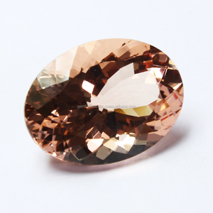 Morganite facettée de forme ovale, taille personnalisée, pierre semi-précieuse naturelle, pierre précieuse en vrac pour la fabrication de bijoux, anneaux, pendentifs, morganite - Product Image 3