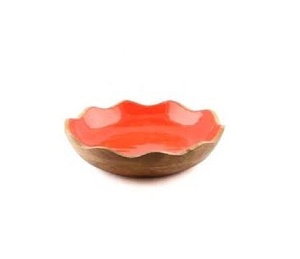 Bol à salade de cuisine en bois ballon Royal, livraison gratuite, nouvelle tendance, pour Restaurant hôtel maison, meilleure qualité, finition par l'artisanat Z F - Product Image 5