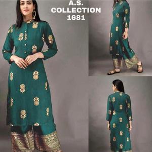 Yeni çekici görünüm günlük giyim dijital baskılı Jarmon şantuk pamuk uzun elbisesi hint kız giyim hazır düşük fiyat toptan giysi - Product Image 4