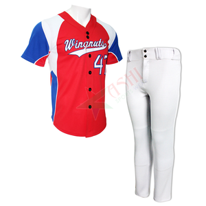 Uniforme de béisbol y sóftbol de poliéster 100% de alta calidad personalizado para hombres serigrafía transpirable a un precio asequible - Product Image 5