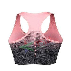 Soutien-gorge de sport à impact sans couture pour femmes taille personnalisée soutien-gorge de fitness rembourré solide Push Yoga grande taille vêtements de fitness - Product Image 2