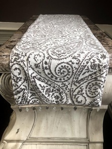 Classic Paisley Printed Table Runner Woven Washable Home Decor - Product Image 2