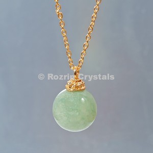 Collier boule d'aventurine verte - Product Image 1