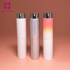 Atomiseur de parfum en aluminium de taille de voyage 8ml/10ml couleur de gradation d'ombre avec le pulvérisateur de pompe pour l'emballage - Product Image 3