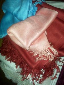 ผ้าคลุมไหล่ผ้า Pashmina สำหรับผู้หญิงนุ่ม100% วิสคอสฤดูใบไม้ผลิ - Product Image 3