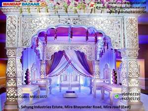 ตกแต่งมณฑปงานแต่งงาน จัดงานแบบจอดฮาอักบาร์ ขนาดตามสั่ง ยี่ห้อมณฑปบาซาร์ รุ่น MBVM - Product Image 6