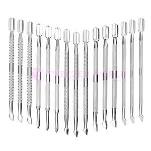 Best of 15Pcs Cuticle Pusher Remover and Cutter Double Ended Stainless Steel Nail Gel <b>Polish</b> Removal, Manicure Tools <b>Kit</b> - Product Image 1