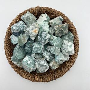 หินอาเกตมูนธาห์สีเขียวแกะสลักสวยงาม รูปทรงไม่สม่ำเสมอ คุณภาพพรีเมียม นำเข้าจากอินเดีย - Product Image 1